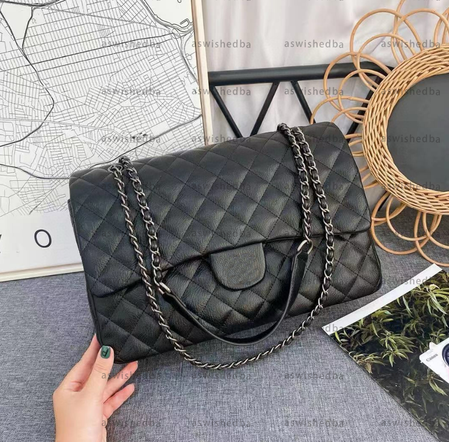 Designer bags Shoulder bags Chain Bag Totes Women Leather Wallet Check Velour Thread Purse Double Letters Solid