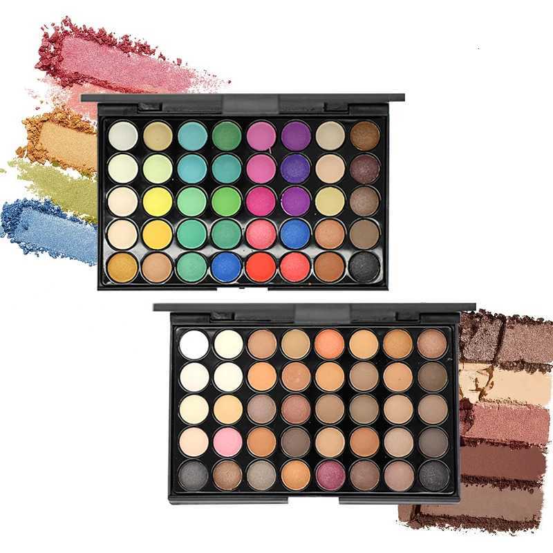 40 color eyeshadow palette - matte and shimmer high pigmy brown nude coffee chocolate party daily stage makeup Tools M251213-image-1088281904