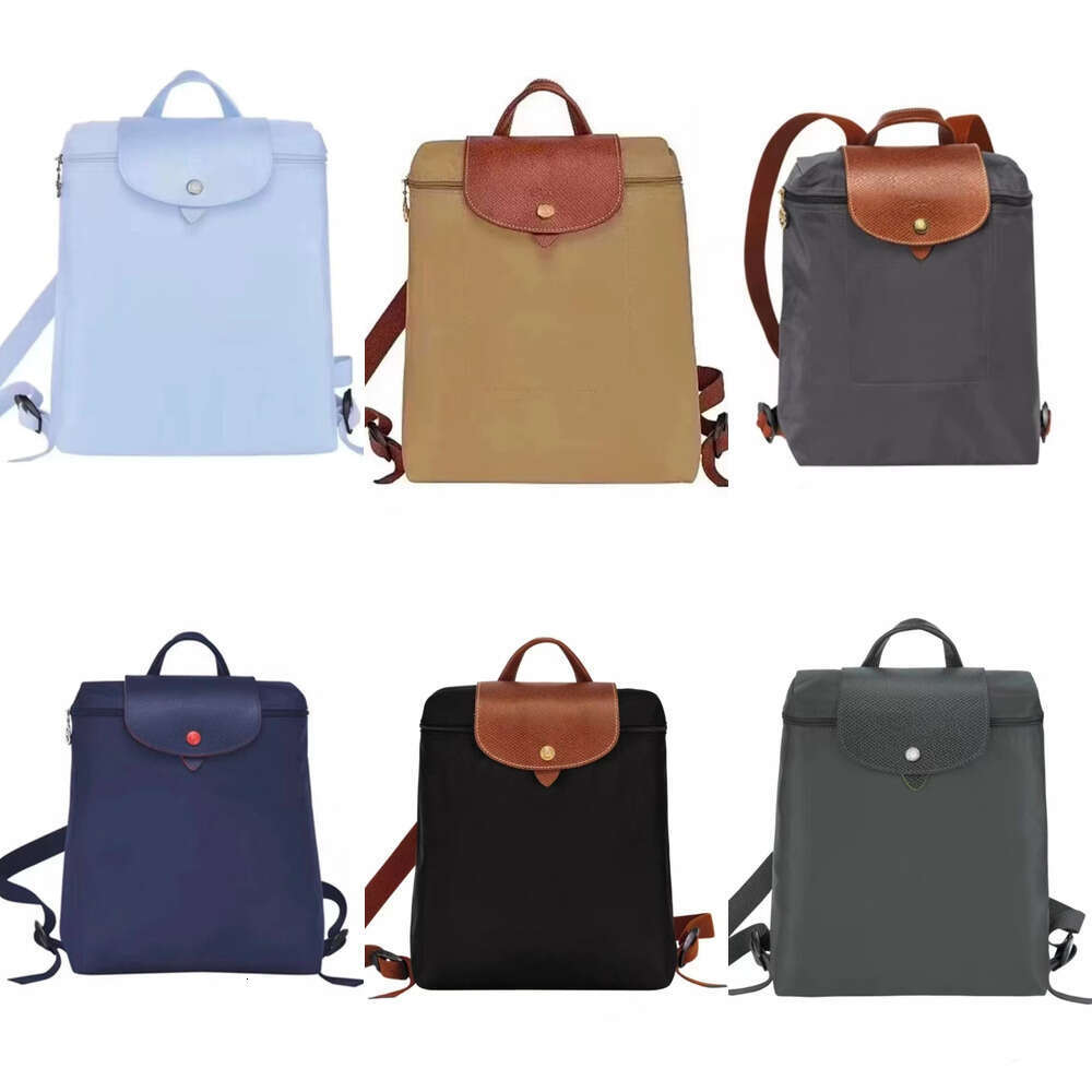 Designer Bag High Quality Foldable Backpack Large Capacity Fashion Nylon Waterproof Backpack Embroidered Trendy Women's Bag Designer Travel