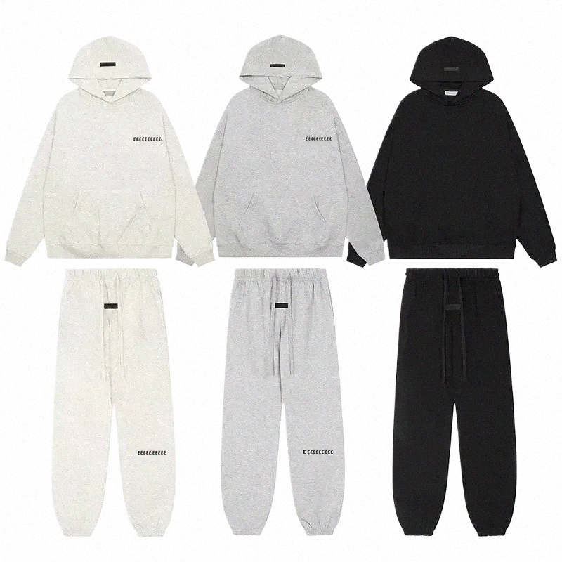 Felpe con cappuccio da uomo di lusso oversize a due file con lettera floccata Logo per uomo Design di marca Felpa con cappuccio allentata da donna H