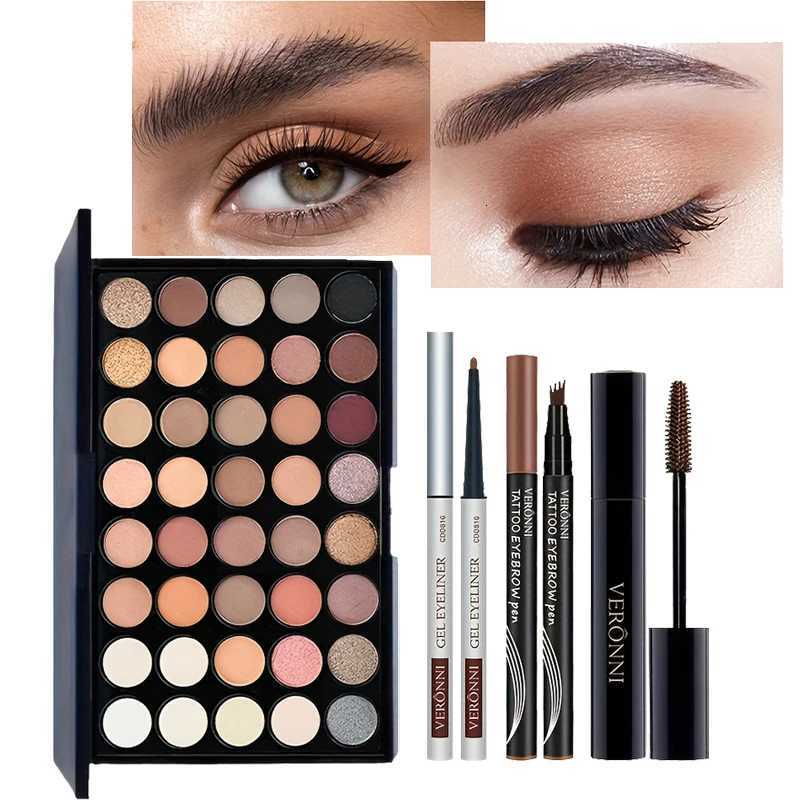 Eye Set with 40 Eyeshadows Mascara Eyeliner And Eyebrow Pencil Perfect for MotherS Day GiftsChristmas Birthday Gift M251213-image-1088284296