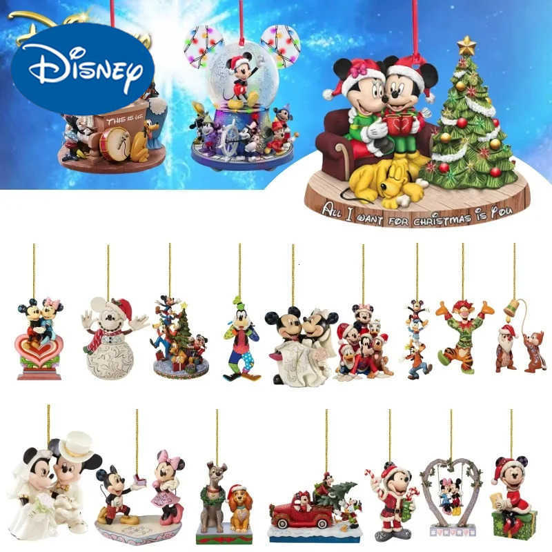 Disney 2d Gure Mickey Minnie Mouse Xmas Tree Decoration Hanging Ornament Home Christmas Party Decor Toys Christmas Gift H251213