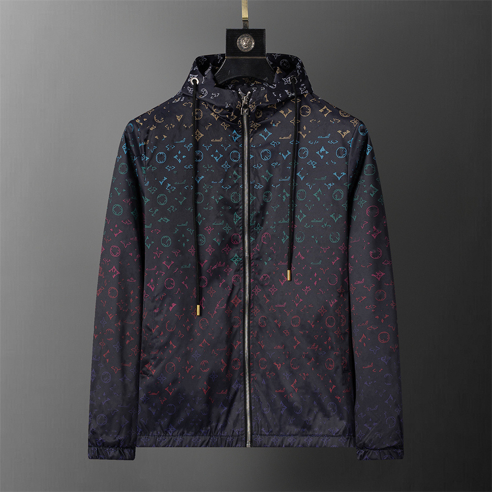 Designer mens jacket spring and autumn windrunner fashion hooded sports windbreaker casual zipper jackets clothing vll