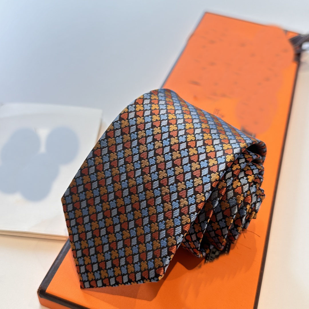 2025 New Mens Printed 100% Tie Silk Necktie black blue Aldult Jacquard Party Wedding Business Woven Fashion Design Hawaii Neck Ties box aa