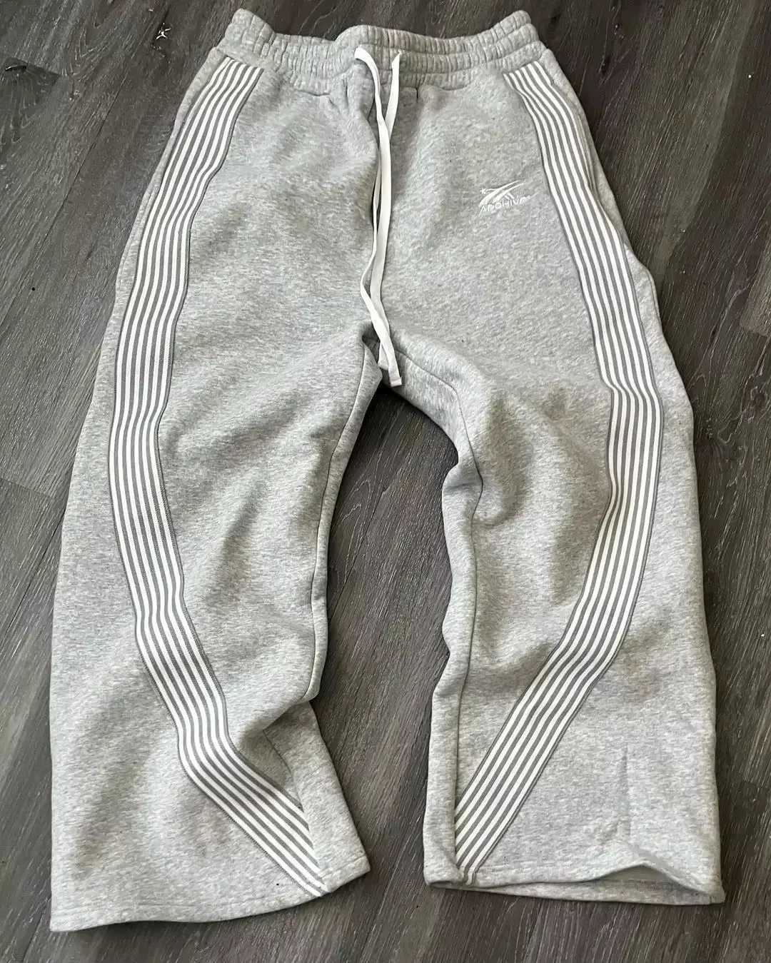 Y2k Embroidered Gray Casual Pants Camo Functional Tactical Functional Baggy Men Women Retro Premium Jogging Drawstring Sweatpant X251213