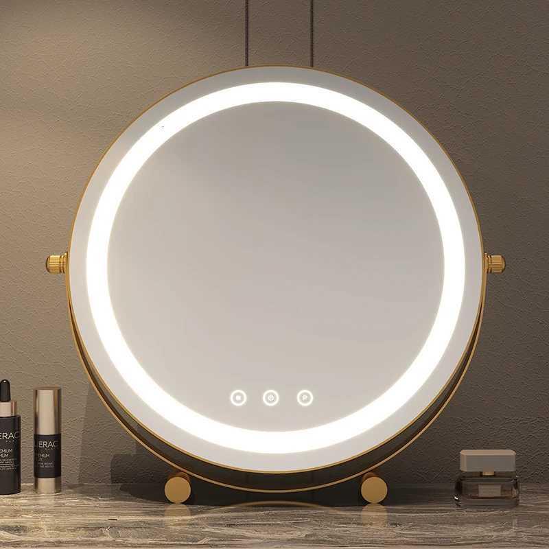 Makeup Mirror with Led Light Portable Traveling Vanity Mirroir with 15X Magnifying Cosmetics Mirror Gift for Bedroom home GirlsT251213-image-1088284614