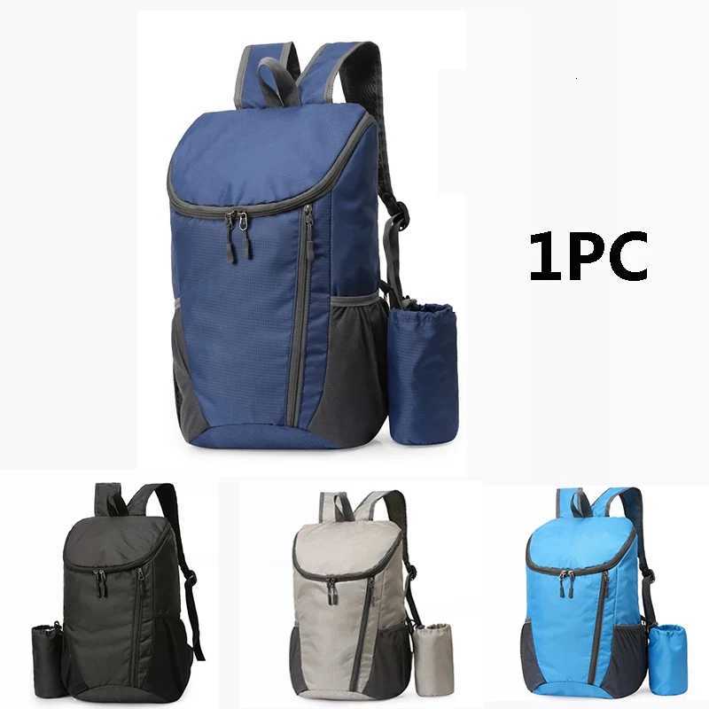 Portable Outdoor Ultra Light Backpack Foldable Storage Waterproof Mens and Womens Outdoor Hiking Cycling Camping Sports Bag H251212