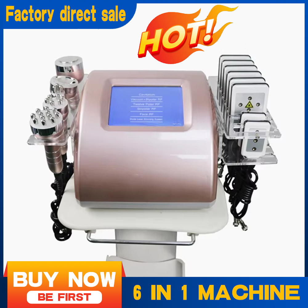 40 khz Ultrasonic Cavitation RF Vacuum Slimming Machine Explosive fat loss, vacuum negative pressure shaping, multipolar radiofrequency lifting and