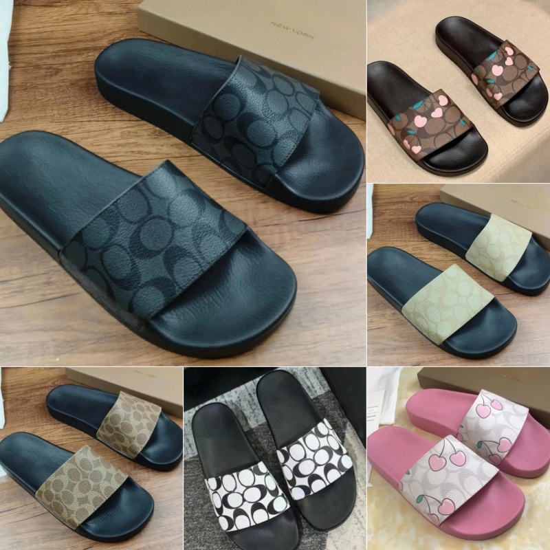 Designer slippers beach flat slides for womens sandals girl blue pink Summer fashion slipper flip flops outdoor shoes