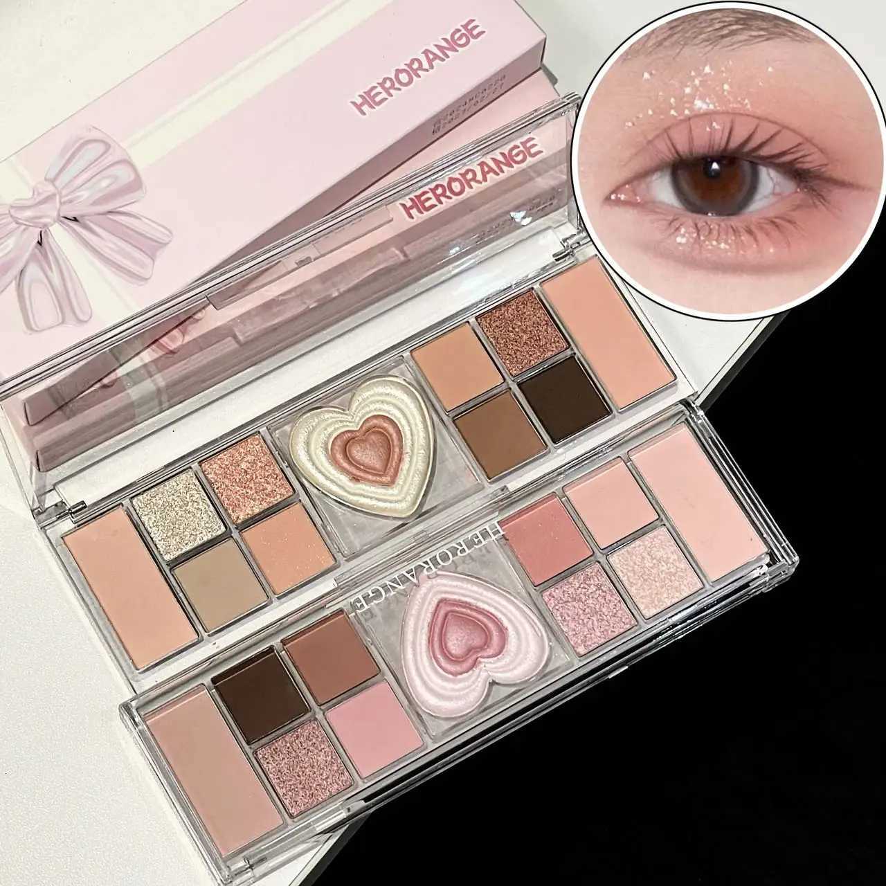12 Colors Eye Shadow Pallete Matte l Eyeshadow Daily Nude Pink Eyeshadow Low Saturation Shimmer Eye Pigment Beauty Makeup M251213-image-1088286323