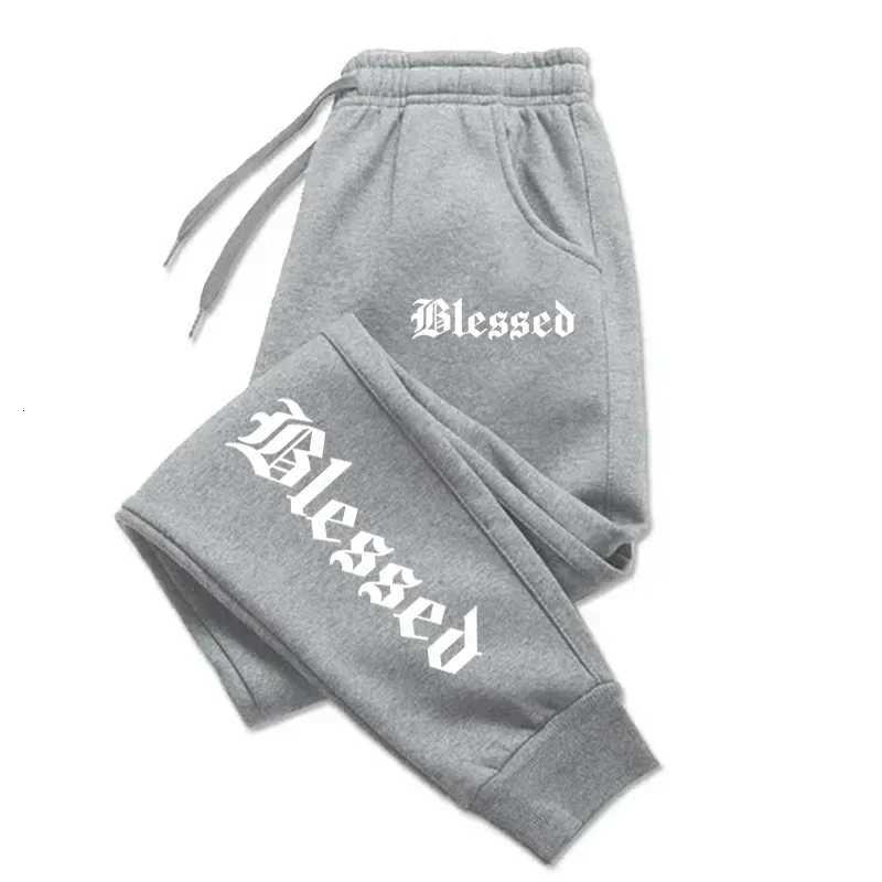 Letter of Blessing printed mens and womens activewear leggings Sportswear mens drawstring Y2K pants Jogging sweatpants X251213