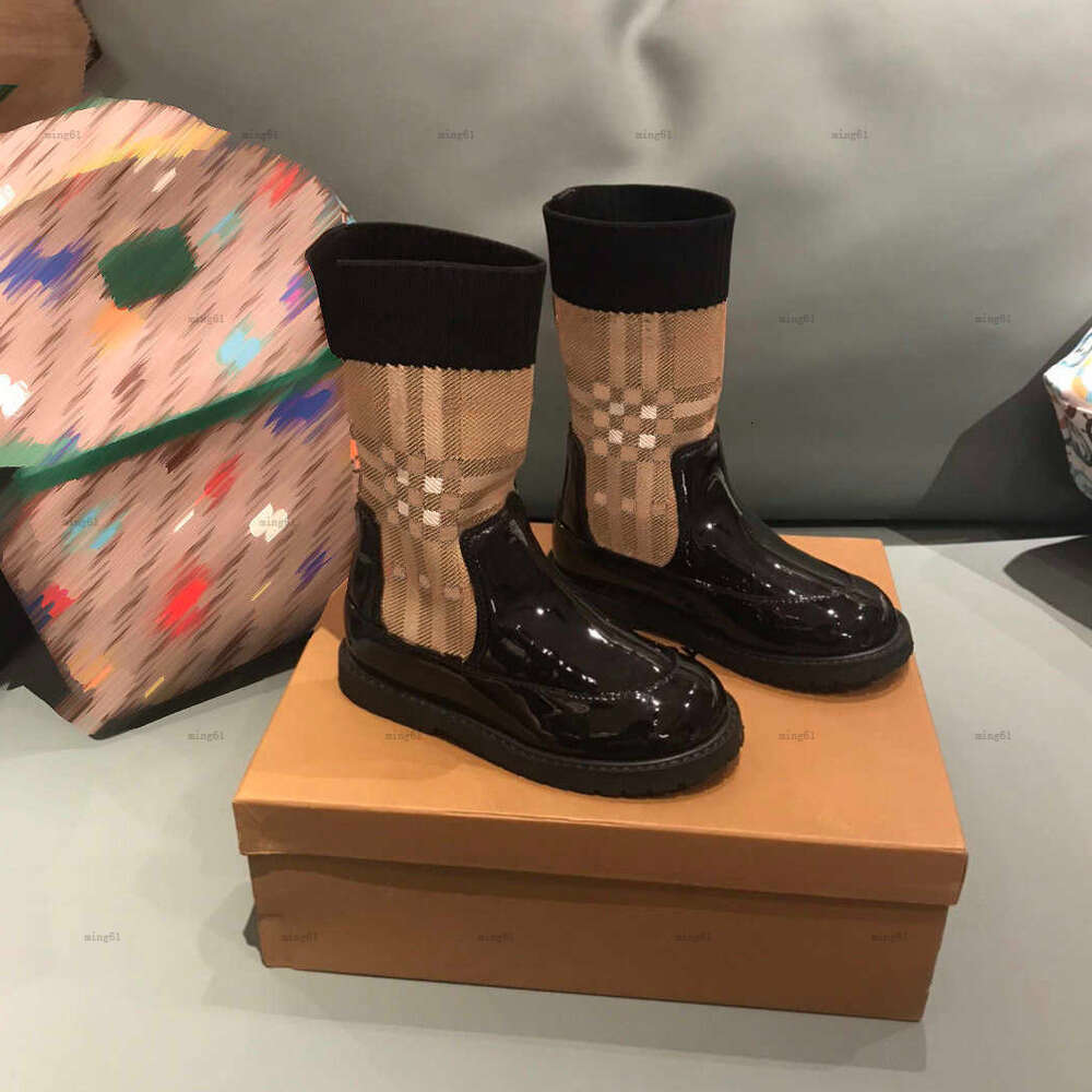 Brand Kids shoes high-quality baby boots size 26-35 Including paper boxes Multi colored striped girls boys sneakers A599X17N141