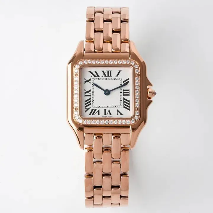 women lady watches Quartz Fashion Classic panthere watches 316L Stainless Steel Wristwatch luxury brand diamond watch high Quality Sapphire Design