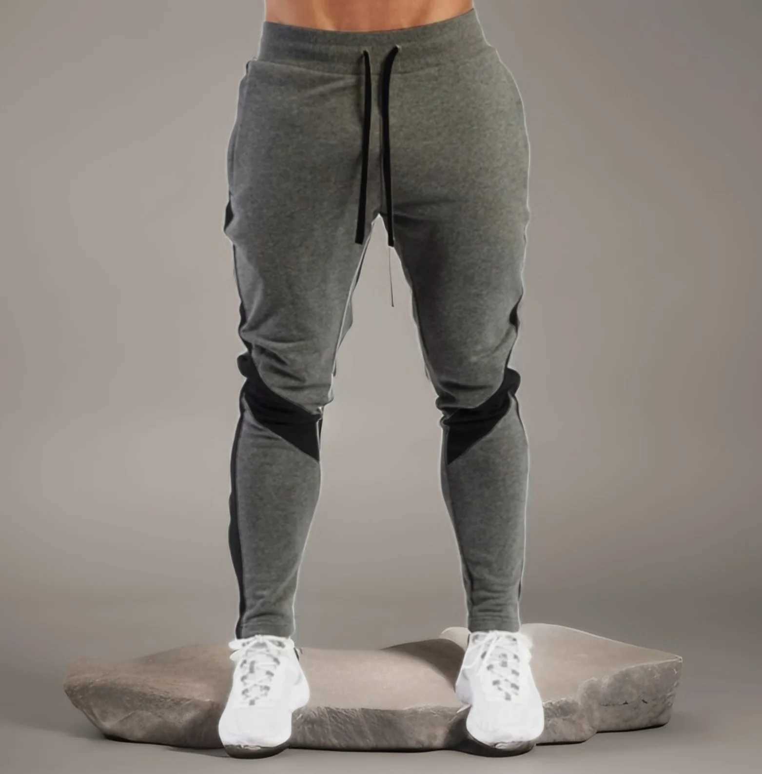 2025 New Mens Joggers Casual Pants Fitness Men Sportswear Tracksuit Bottoms Skinny Sweatpants Trousers Black Gyms Jogger Track P X251213