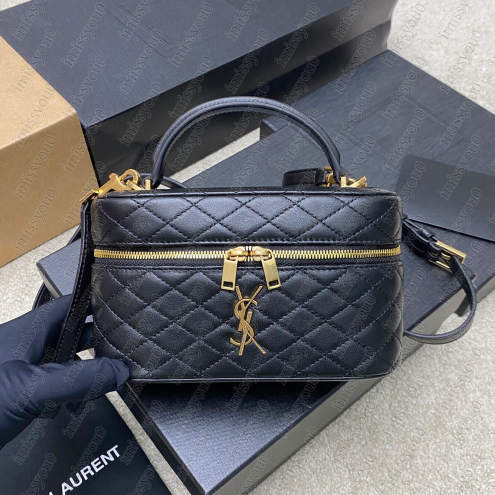 Designer bag luxury gaby makeup bag diagonal crossbody shoulder bag fashionable sheepskin small square bag women's handbag banquet makeup