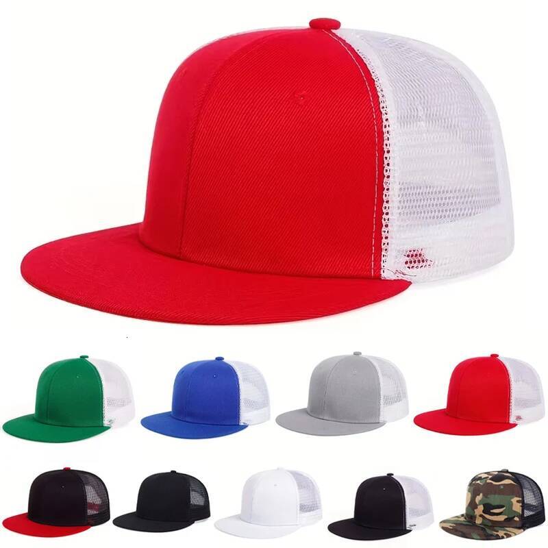 Unisex Solid Color Splicing Baseball Hats Spring Autumn Outdoor Adjustable Casual Hip-hop Trucker Caps Sunscreen Hat ddmythur