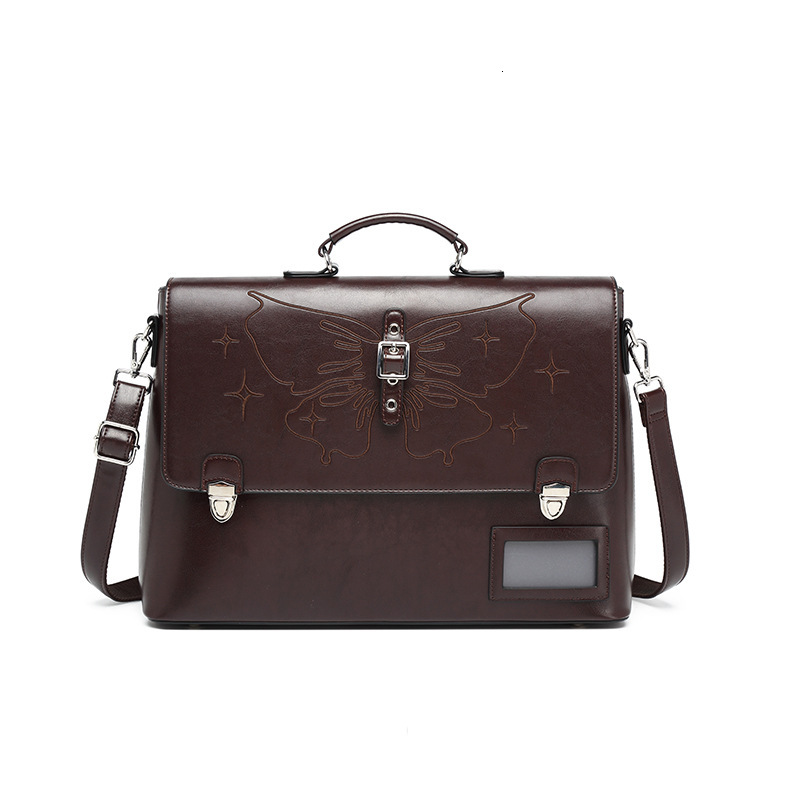 New Fashion Oil Wax Leather Women's Shoulder and Shoulder Backpack Unique Multi Divided Large Capacity High Quality Leather Luxury Designer Bag