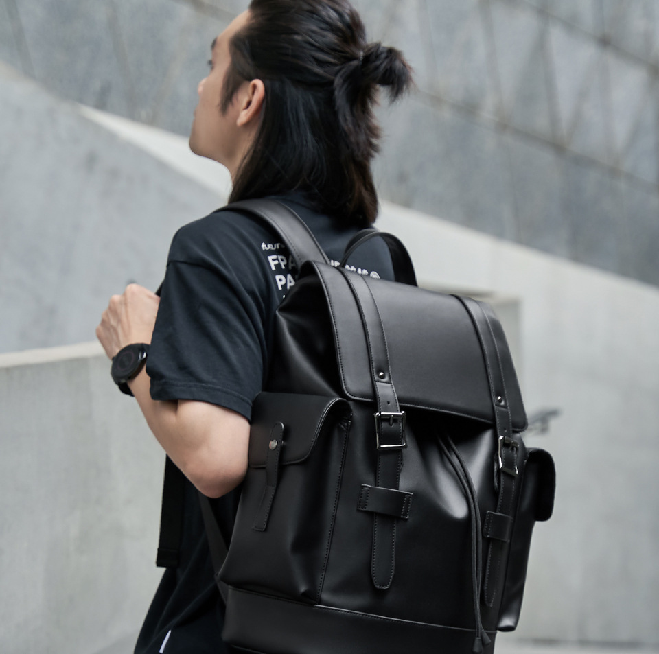 Business Travel Outdoor Large Capacity Leisure Laptop Leather Fashion Backpack Noble Luxury Designer Bag