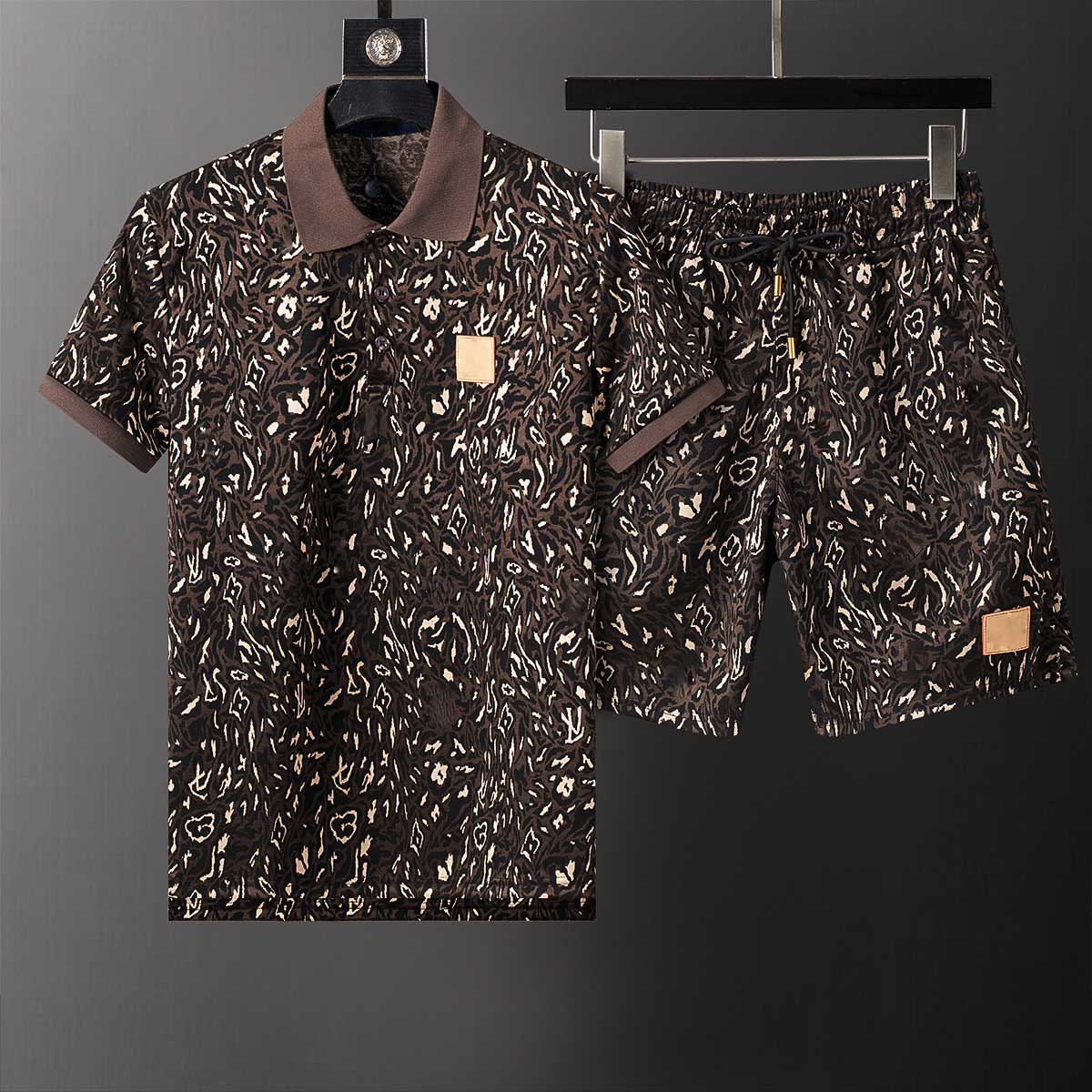 Men's Tracksuits Hawaiian Set Mens Printing Short Sleeve Summer Casual Floral Shirt Beach Two Piece Suit 2025 Fashion Men Sets S-3XL