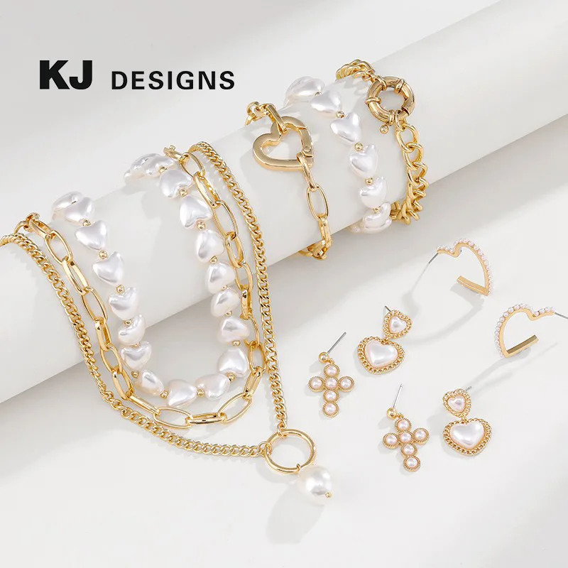 Original n Multirow Stacking Wearing Pearl Pendant Necklace Womens Ins Style Autumn and Winter Fashion Versatile 251205