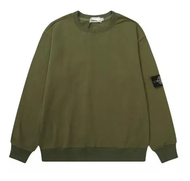 Luxury Mens hoodies Pullover Stones Solid Color Warm Men Clothes Crewneck Hoody Casual Loose Sweatshirt Street Sportswear Winter Autumn Cotton Coats