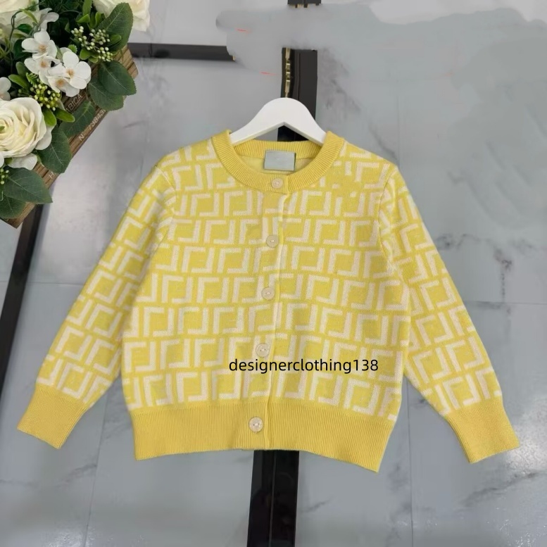 New kids sweater designer girls and boys hooded pullover sweater for autumn and winter round neck classic children's knit sweater size 100-160c