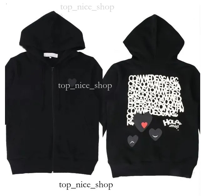 2026 Cadeau de Noël Cdghoodie Chemise PLAY Sweat à capuche Hommes Comme De Gracon Jersey Designer Sweatshirts Femmes Zipper Manteau Lâche Pull Pe