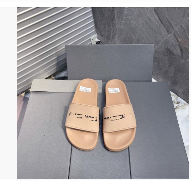Designer Slides Slippers Men Women Sandal Slipper geranium Flip Flop High quality Sandals Summer Luxury Causal Beach Flats Flip Flops Slides 35-46 B