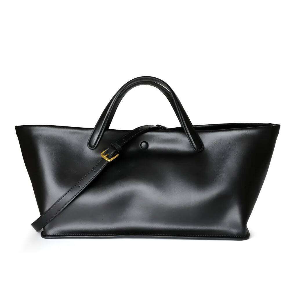 Genuine Leather Luxury Designer Handbags High Quality 2025 New Black Large Capacity Composite Original Brands Tote Bag Women