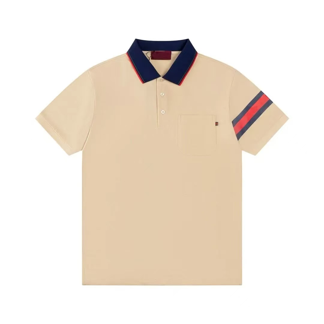 2025 Designer Polo Shirts Mens Fashionable Polos Shirts Fashion Brand Tees Letter Pattern Print Luxury Polo Shirts Men Asian Size M XXXL