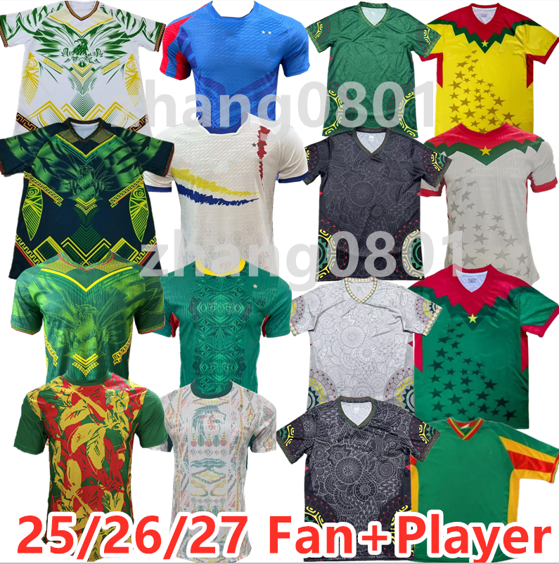 S-2XL 25 26 Africa Cup Mali 25 26 27 Congo Burkina Faso Soccer Jerseys Black, White, and Green Training Suit Player Edition SALAM ADAMA Uniforms Men