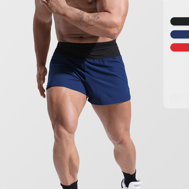 Sweatpants Thin Running Quick-Dry Sports Shorts for Men Quick-Dry Fitness Marathon Training Jogging short pants free shipping