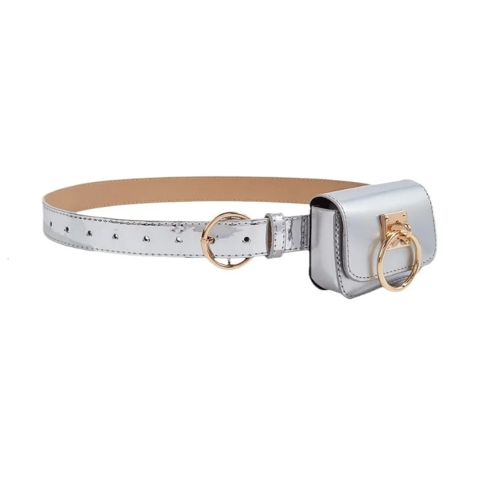 Square Women Vintage Belt Bag Dual-purpose Travel Waist Purse Gothic Fanny Packs PU Leather Y2K Style Metal Buckle Belts 251209