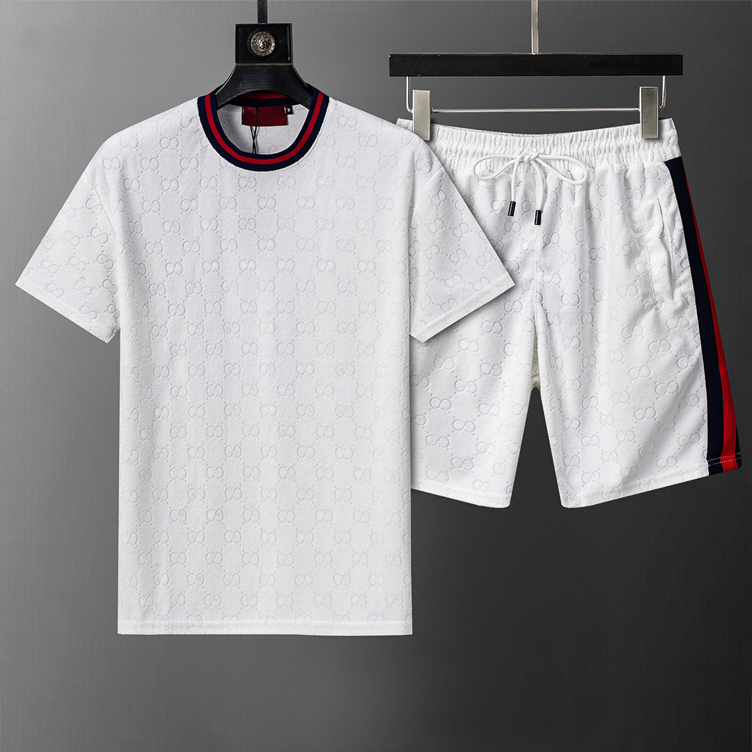 26ss Designer Mens Tracksuits Sets Jogger Sweatshirts Sports Jogging Suits Man Tracksuits Two Piece Set T Shirt Summer Printed Short Sleeve