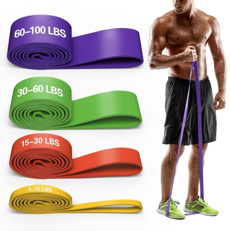 set 4 counts set pull up workout band resistance bands set for legs working out muscle training fitness training band-image-1088360126