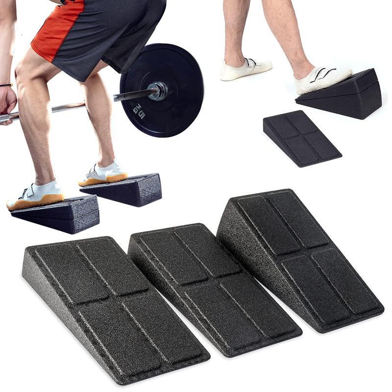 squat blocks 3 counts nonslip foot wedge foam incline boards leg extensions for home workouts calf stretch heel squats yoga equipment-image-1088360277