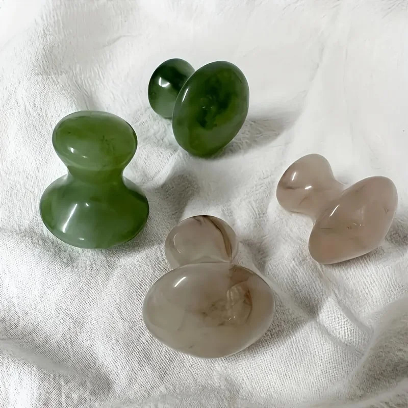 Mushroom Shape Face Massage Stone Natural Volcanic Rock Massager For Facial Gua Sha Spa Body Scraping Therapy Muscle Relief 251210