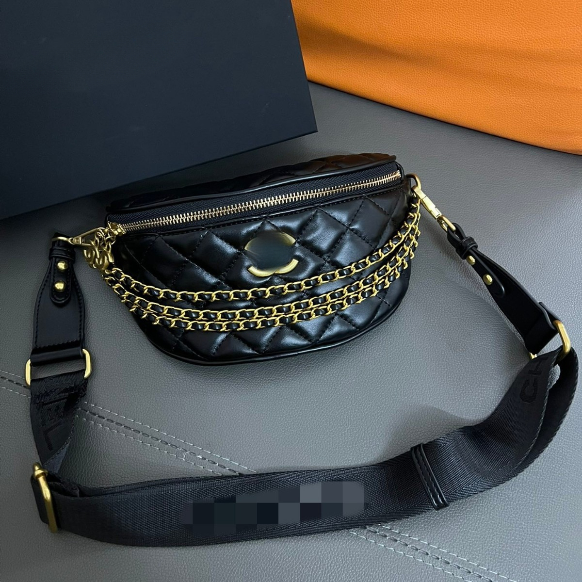 2026best seller Winter New Quilted Women s Shoulder Bag Trendy Luxury Handbag Trendy Chest Bag Chain Waist Bag Trendy Versatile Designer Commuter Ba