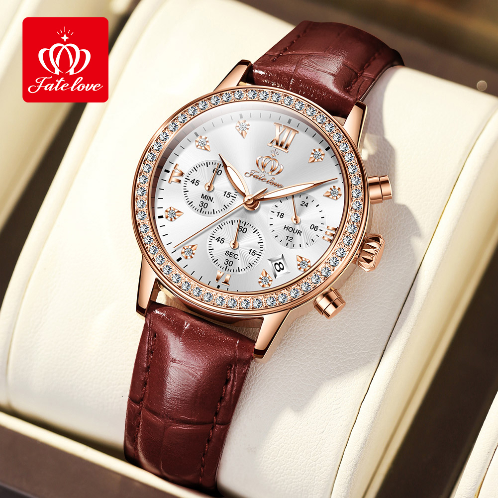 Luxury Watch Hot Selling Men's Moissanite Inlaid Fashionable High-quality Elegant Business Casual Couple Waterproof Women's Watch