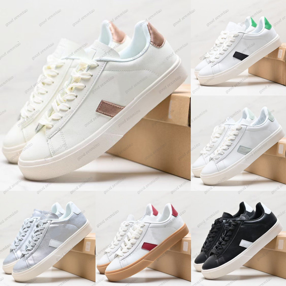 designer shoe v organic cotton platform sneakers french-Brazilian low-Carbon collection breathable eco-Friendly unisex for daily commute white green