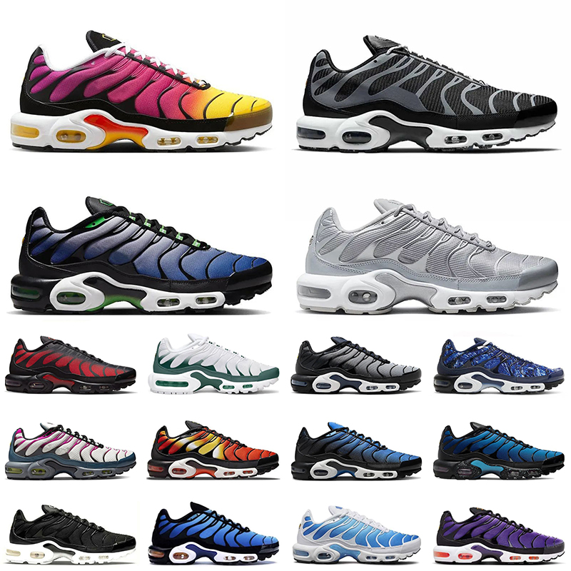 Tn Plus Running Sports Shoes for Men Women Big Size 12 Atlanta Rainbow Black University Blue Mens Designer Trainers Sport Sneakers Eur 36-46 Free Sh