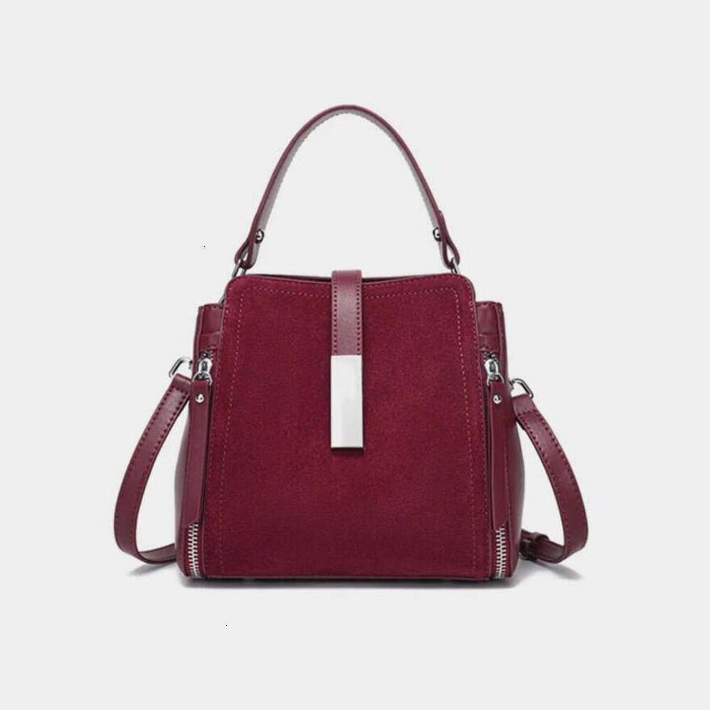 Oloey brand Hifashion Suede Cow Genuine Leather Small Shoulder Bags For Women 2025 Luxury Designer Crossbody Purses Square Ladies Handbags