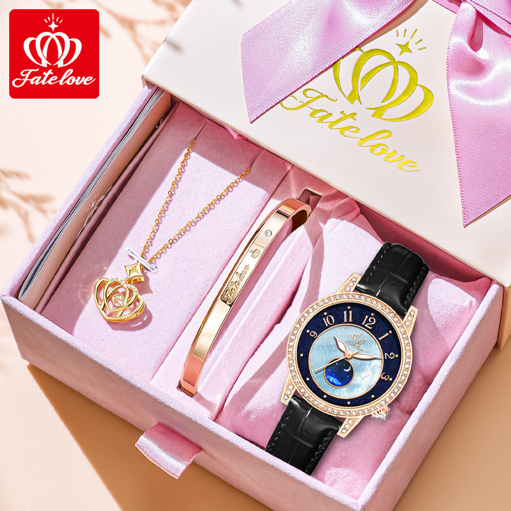 Designer Luxury Watch Brand Watch Fashion Starry Sky Dial Moissanite Quartz Watch Waterproof Fashion Elegant High Quality Business Leisure Women