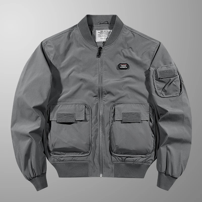Autumn Winter Outdoor Sports Leisure Windproof Breathable Denim Jacket Comfortable and Versatile Mens High-quality Jacket 251213