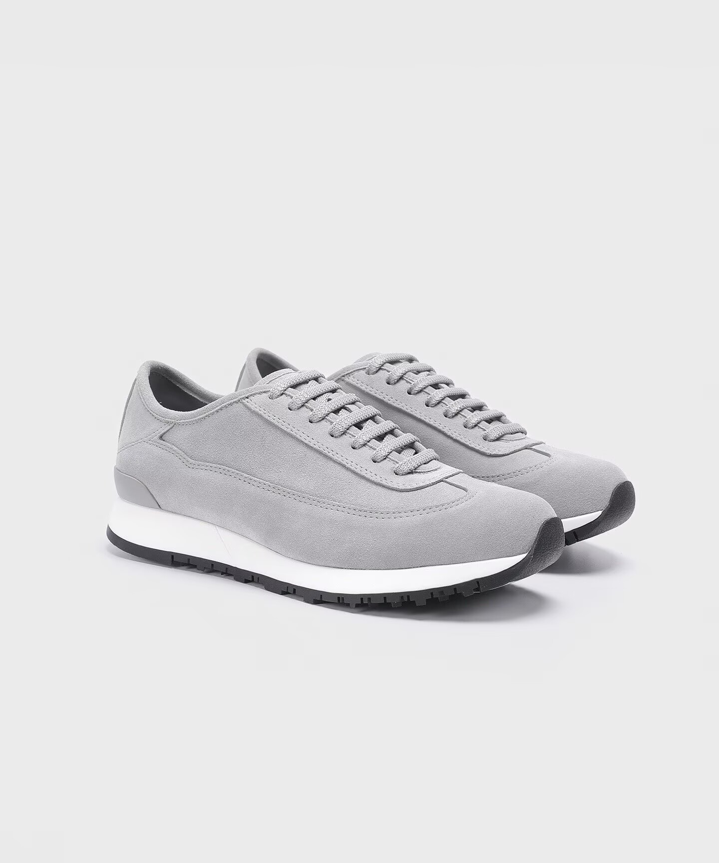 High Quality Men's John Lobb Sneakers Foundry II Suede & Leather Round Toe Breathable Runner Sports Comfort Party Wedding Dress Skatebording Wa