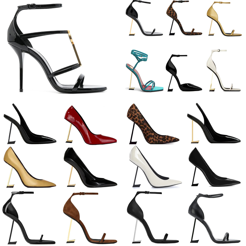 2026 sandali firmati Spedizione gratuita Luxurvs da passeggio Scarpe di lusso tacchi Parigi Abito classico Donna Nero Oro dorato Fondo da sposa Tagl