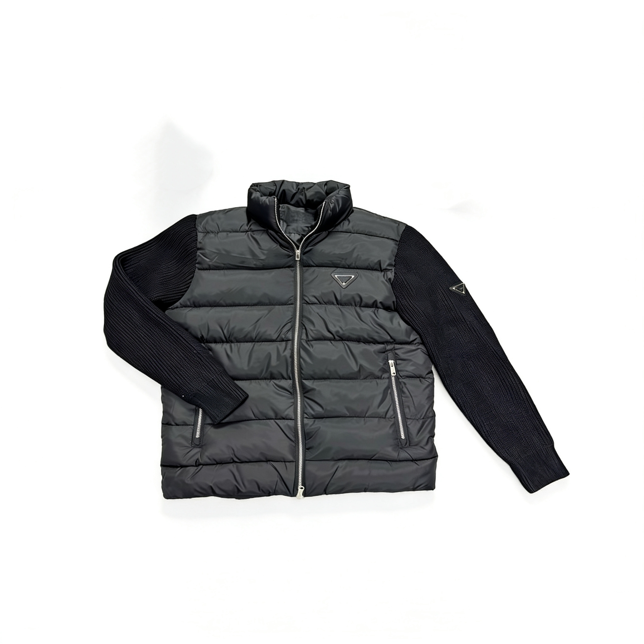 brand designer men puffer jacket winter down cotton jacket mens zipper thicked cotton men coats younth jackets couples stand collar knitted sleeve c