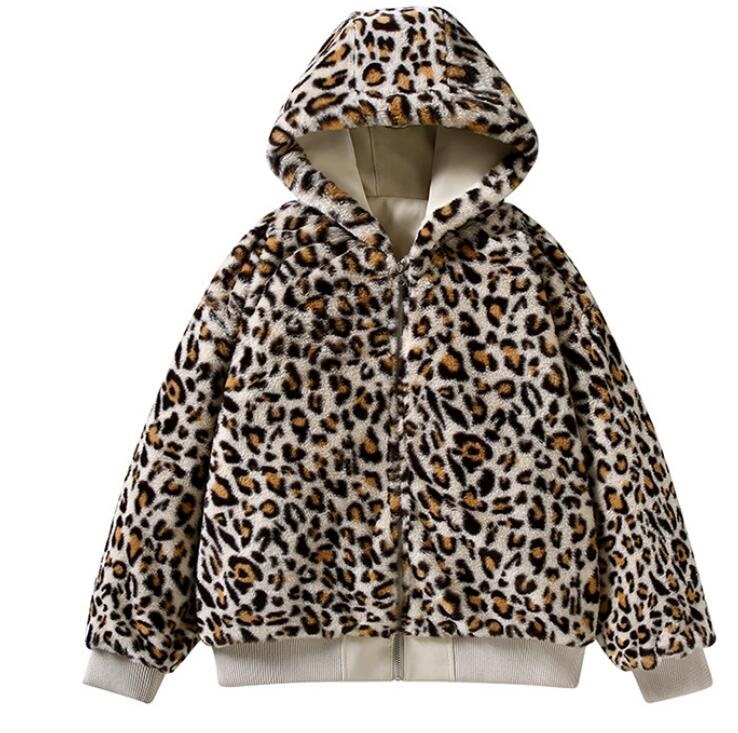 luxury Reversible leopard fleece jackets for men women designer jacket autumn winter coat Men's Clothing