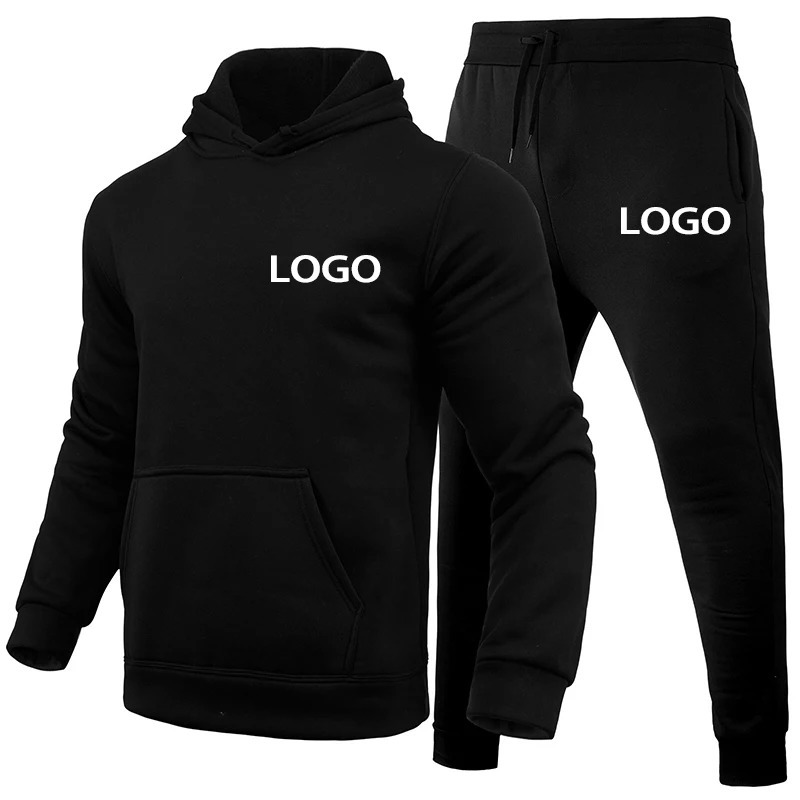 Fall Winter Mens and Womens Sportswear Hooded Sweatshirts and Sweatpants Unisex Everyday Casual Sportswear Set Custom Print251210