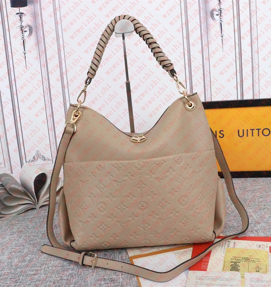 10A Genuine Leather designer bag Womens Maida Hobo Bag Shoulder Bags Crossbody Bag Embossing leather totes bag Handbags straps tote bag wallets back